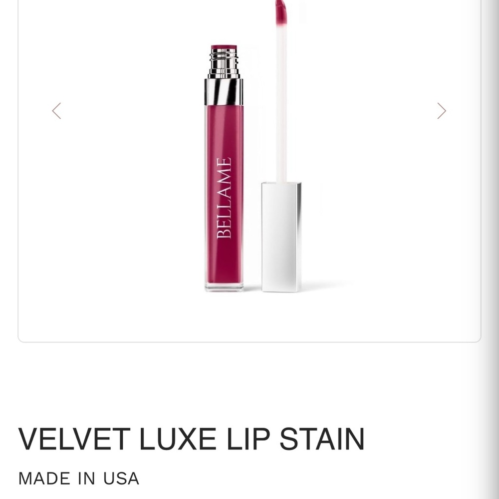 SET OF 3, NEW, in box, BELLAME- velvet Luxe lip stain (shade: Cali Rose)